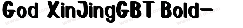 God XinJingGBT Bold字体转换